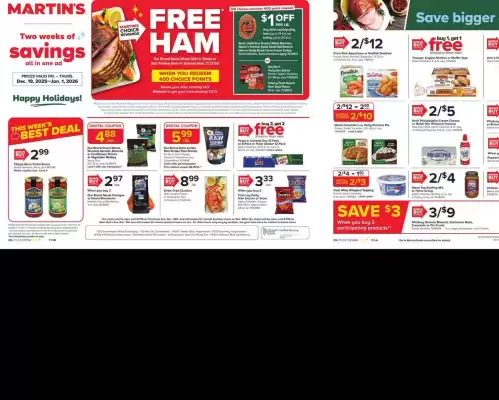 Martin's weekly ad (valid until 1-01)