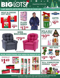Big Lots weekly ad week 51 Page 1