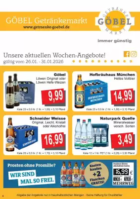 Getränke Göbel Prospekt (gültig bis 31-01)