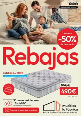 Catálogo Muebles La Fábrica (válido hasta el 31-03)