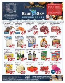 Blue Sky Supermarket flyer week 51 Page 1