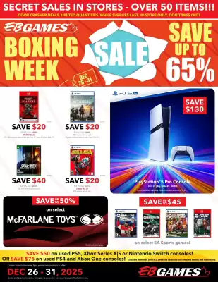 EB Games flyer (valid until 31-12)
