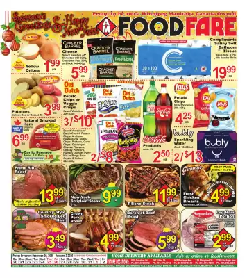Food Fare flyer (valid until 2-01)