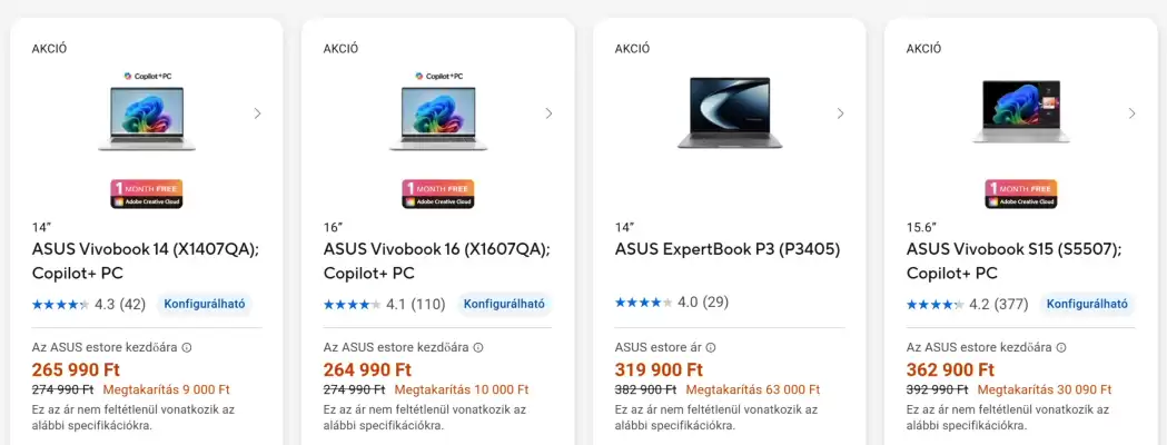 ASUS akciós újság (érvényes eddig: 25-12)