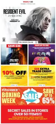 EB Games flyer (valid until 1-01)