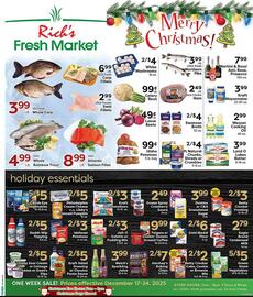 Rich's Fresh Market weekly ad week 51 Page 1