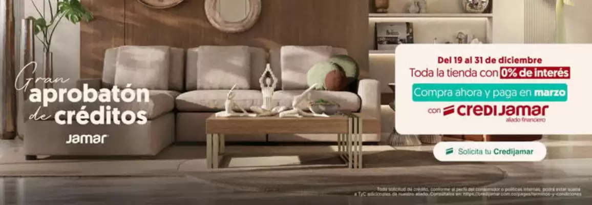 Catálogo Muebles Jamar (válido hasta 31-12)