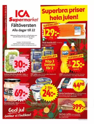 ICA Supermarket reklamblad (giltig till och med 28-12)