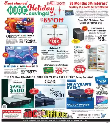 ABC Warehouse weekly ad (valid until 27-12)