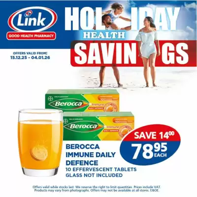 Link Pharmacy catalogue (valid until 4-01)