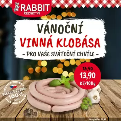 RABBIT řeznictví leták