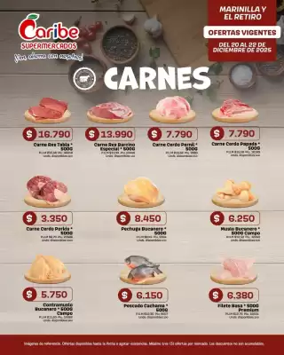 Catálogo Caribe Supermercados (válido hasta 22-12)