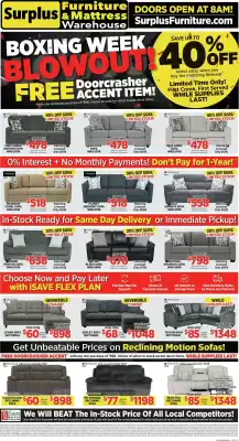 Surplus Furniture flyer (valid until 29-12)