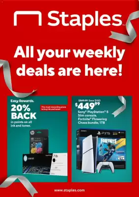 Staples weekly ad (valid until 28-12)