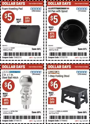 Harbor Freight Tools weekly ad (valid until 1-01)