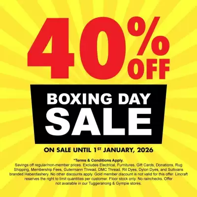 Lincraft catalogue (valid until 1-01)