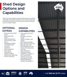 Wide Span Sheds catalogue Page 22