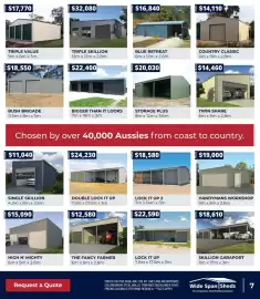 Wide Span Sheds catalogue Page 7