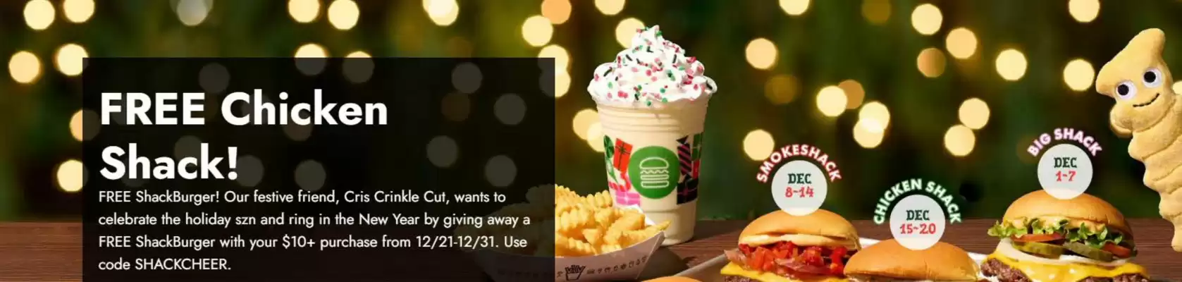 Shake Shack catalogue (valid until 31-12)