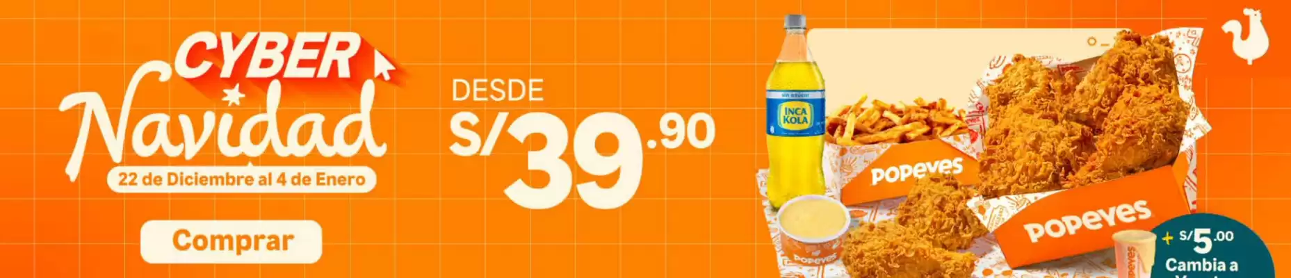 Catálogo Popeyes (válido hasta 4-01)