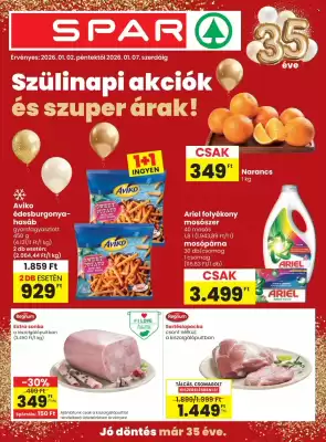 Spar akciós újság (érvényes eddig: 7-01)