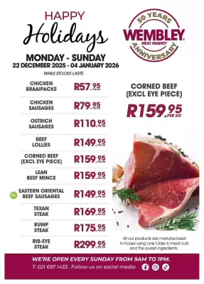 The Wembley Meat Market catalogue (valid until 4-01)