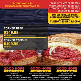 Good Hope Meat Hyper catalogue Page 1