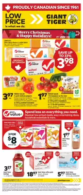 Giant Tiger flyer (valid until 30-12)