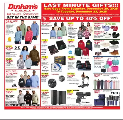 Dunham's Sports weekly ad