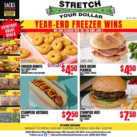Sacks Food Co. flyer Page 1