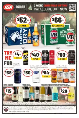 IGA Liquor catalogue
