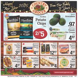 Country Grocer flyer week 52 Page 1