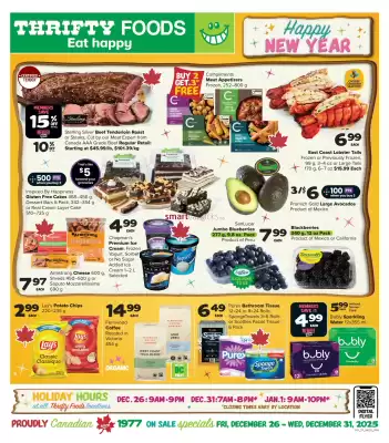 Thrifty Foods flyer (valid until 31-12)