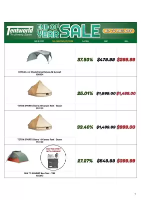 Tentworld catalogue (valid until 6-01)