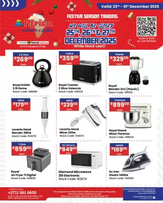 Africa Cash and Carry catalogue (valid until 29-12)