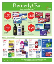 Remedy's RX flyer Page 1