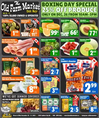The Old Farm Market flyer (valid until 31-12)