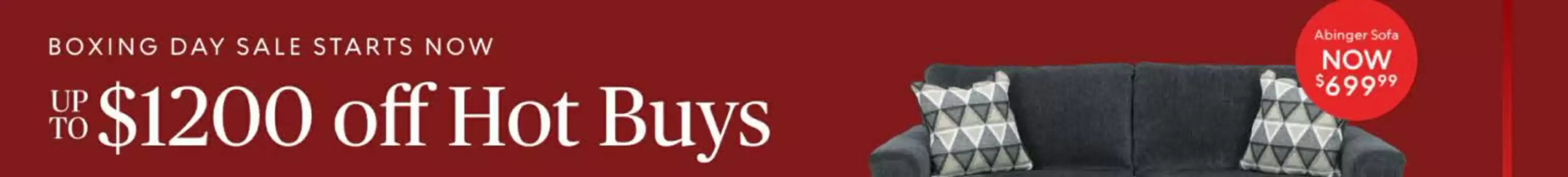 Ashley Furniture flyer (valid until 31-12)