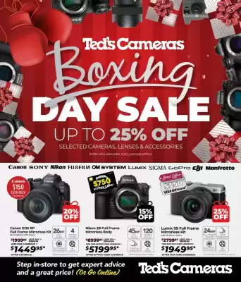 Teds Cameras catalogue (valid until 4-01)