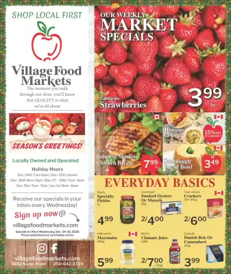 Village Food Markets flyer (valid until 30-12)