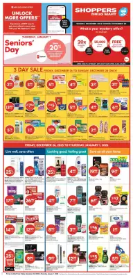 Shoppers Drug Mart flyer (valid until 1-01)