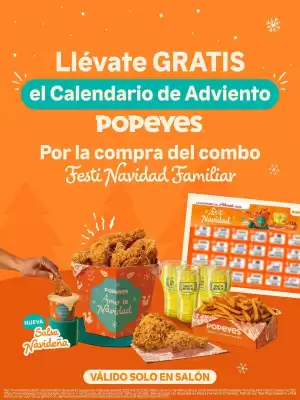Catálogo Popeyes (válido hasta 30-01)