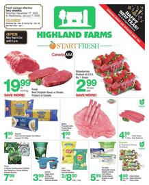 Highland Farms flyer week 52 Page 1