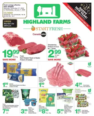 Highland Farms flyer (valid until 2-01)
