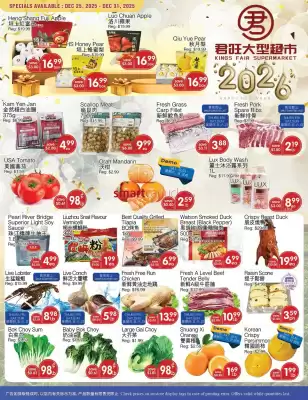 Kings Fair Supermarket flyer (valid until 31-12)
