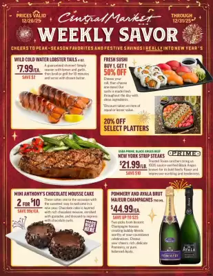Central Market weekly ad (valid until 1-01)