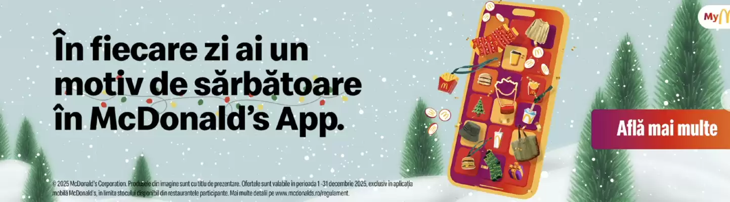 Catalog McDonald's (valid până la 7-01)