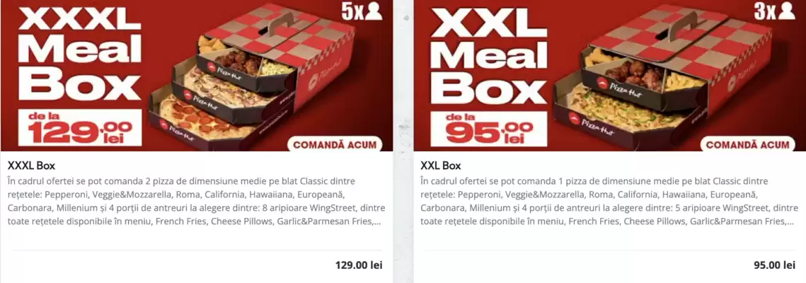 Catalog Pizza Hut (valid până la 7-01)