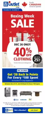 Big Box Outlet Store flyer (valid until 31-12)