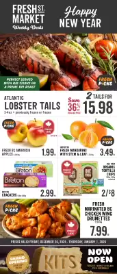 Fresh St Market flyer (valid until 1-01)